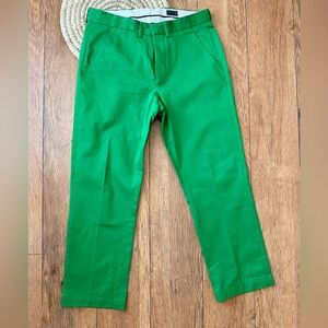 H&M Bright Green Women’s Cropped Chino Pants size 30R